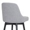 Armen Living Sicily 26" Swivel Black Wood Counter Stool in Light Gray Fabric LCSIBABLKGRYF26 - alternate 10
